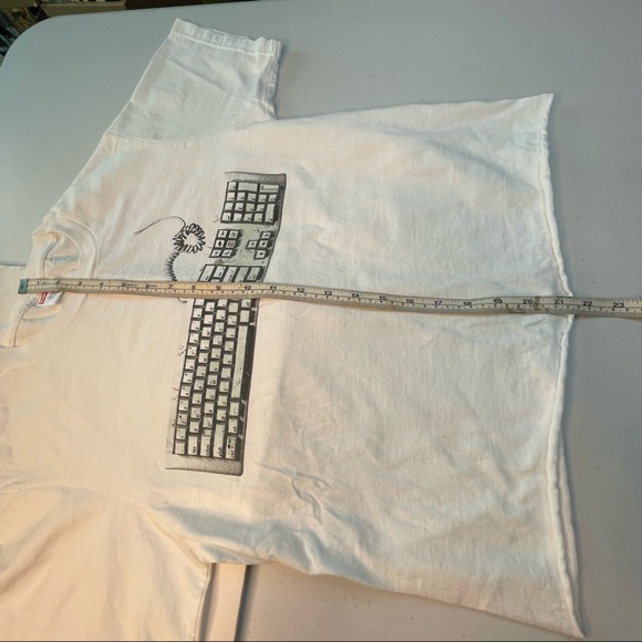 Supreme Keyboard White Color Small Size Cropped Top Tee Shirt - Picture 5 of 9
